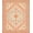 Beige Orange, Pattern 3, variant on ODIKA Southwestern Star Medallion Door Vintage Stepped Border Design for Playroom, Bedroom, Reading Nook, Pet Friendly & Kids Safe Play