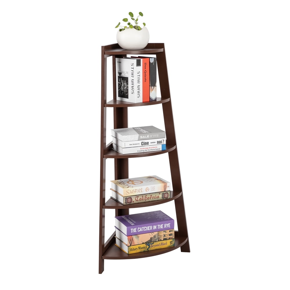 Lowestbest 5 Tier Shelf Stand, Stand Storage Rack Organizer, Wood Display Storage Home Furniture, Brown Lowestbest 5 Tier Shelf Stand, Stand Storage Rack Organizer, Wood Display Storage Home Furniture, Brown