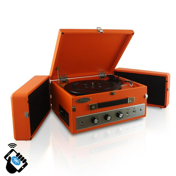Pyle Home Retro Vintage Classic Style BT Turntable Record Player with ...