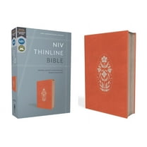 Niv, Thinline Bible, Leathersoft, Coral, Zippered, Red Letter, Comfort Print, (Hardcover)