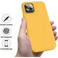 thumbnail image 4 of iPhone 12 Pro Max Case,[Military Grade Drop Protection] [Anti-Scratch Microfiber Lining] Silicone Shockproof Protective Phone Case Slim Thin Cover 6.5 inch, Honey Yellow, 4 of 5