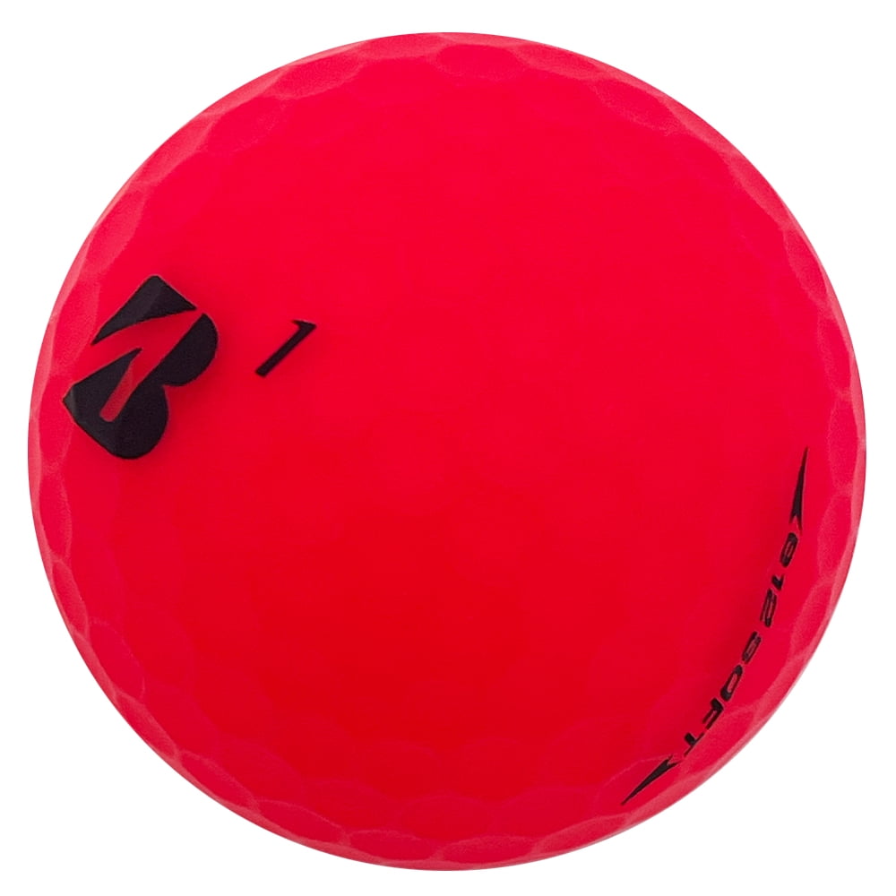 Pre-Owned 96 Bridgestone Matte Red 5A Pristine Used Recycled Golf Balls, by Mulligan Golf Balls