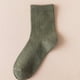 thumbnail image 1 of Calcetines de primavera y otoño para hombre, calcetines de longitud media con rayas verticales de color liso, calcetines japoneses de algodón monocromáticos, calcetines sencillos de moda, 1 of 4