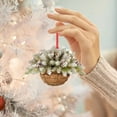 thumbnail image 2 of Christmas Tree Decoration 1PC Christmas Pendant Hanging Basket,Wood Gift Hanging Pendant Ornaments Basket,Christmas Hanging Decoration Wood Christmas Hangs,Christmas Tree Hanging Pendant, 2 of 2
