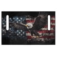 thumbnail image 4 of Uorisanigo Golf Cart Seat Covers, Soft Eagle American Flag Golf Cart Seat Towel Blanket for EZGO TXT RXV/Club Car DS Precedent Seat Protector, Golf Cart Accessories, 52.36"x 32.28", 4 of 7