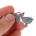 thumbnail image 3 of 1 par de pendientes de conejo para mujer, con diseño de conejo, de aleación, 3 of 7