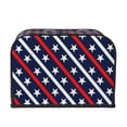 thumbnail image 2 of Zufioo Patriotic Star Universal Four Slice Toaster Cover,Quilted Toaster Appliance Dust-proof Cover For Kitchen Small Appliance(Cover only), 2 of 7