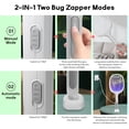 thumbnail image 7 of HIBIBUD 2026 New Electric Fly Swatter Racket 2 Pack,2 in 1 Bug Zapper with Usb Rechargeable Base,4000 Volt Mosquito Killer with 3-Layer Safety Mesh for Pest Insect Control for Indoor,Backyard,Camping, 7 of 7