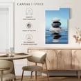 thumbnail image 5 of Elephant Stock Zen Ripples Wall Art - Vertical Canvas Wall Art - Living Room Wall Decor - Wellness Canvas - Blue And Gray Decor - 26" x 39", 5 of 8