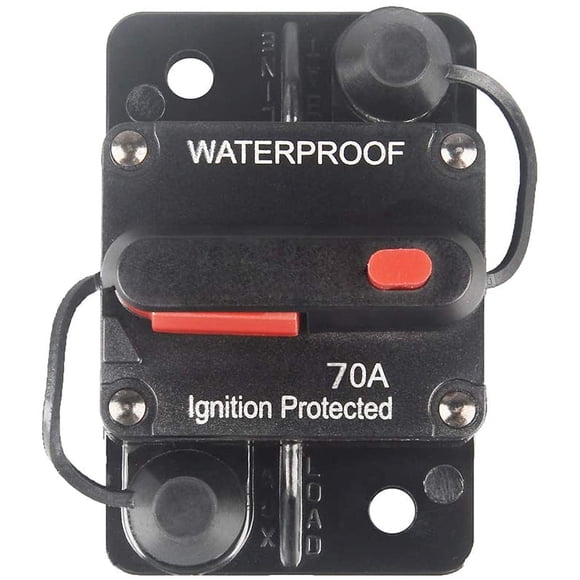 Disjoncteur avec Remise à Zéro Manuelle 12V-36V CC Étanche Montage en Surface pour Audio de Voiture VR Marine Bateau Camion Moteurs de Traîne, Haut-Parleur de Voiture 30-300A Fusible à Réinitialisation