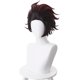 thumbnail image 1 of Peluca Cosplay Anime, Peluca Demon Slaye, Redecilla Gratis, Para Halloween, Fiesta, Carnaval, Vida Nocturna, Conciertos, Bodas, Regalo de Cumpleaños, 1 of 5