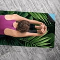thumbnail image 5 of Palm Leaves Yoga Towel, Storage Bag, 72.8"x26.8" - Suitable for Yoga, Pilates, Fitness, Gym Towel, Yoga Mat Towel, Yoga Blankets Included, 5 of 6