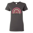 thumbnail image 1 of Waymaker Rainbow Inspirational/Christian Womens Graphic T-Shirt, Charcoal, X-Large, 1 of 5