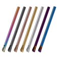 thumbnail image 1 of Stainless Steel Smoothie Straws Reusable Drinking Straw For Family Party Assorted Color Round Spoon 7Pcs, 1 of 4