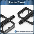 thumbnail image 4 of Pedal de bicicleta Unique Bargains, eje de 9/16" de aleación de aluminio, pedal negro para bicicleta de carretera, montaña, BMX y MTB, 4 of 6