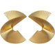 thumbnail image 1 of Pendientes geométricos dorados Pendientes llamativos exagerados Pendientes torcidos sectorizados con estilo punk Joyería para mujeres y niñas ER, 1 of 5