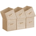 thumbnail image 1 of Cubos de almacenamiento SONGMICS, color beige arena, UROB26K03, 26 x 26 x 28 cm, 6 unidades, 1 of 6