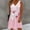 #0001-Pink, variant on Women's Elegant Midi Dress with Pleated Detail, Versatile V-Neck Gown for Formal Party and Special Occasions, Flattering All Season Attire Gift