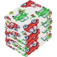 thumbnail image 4 of GZHJMY Christmas Truck Washcloths 6 Pack, Super Soft Absorbent Cotton Baby Face Towels, Washable Reusable Fingertip Towel for Bath Gym Hotel Spa, 12 x 12 Inch, 4 of 7
