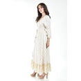 thumbnail image 2 of Vestido bohemio con detalles dorados Roman Fashion /Juvenil, 23172 (Beige) beige G, 2 of 5