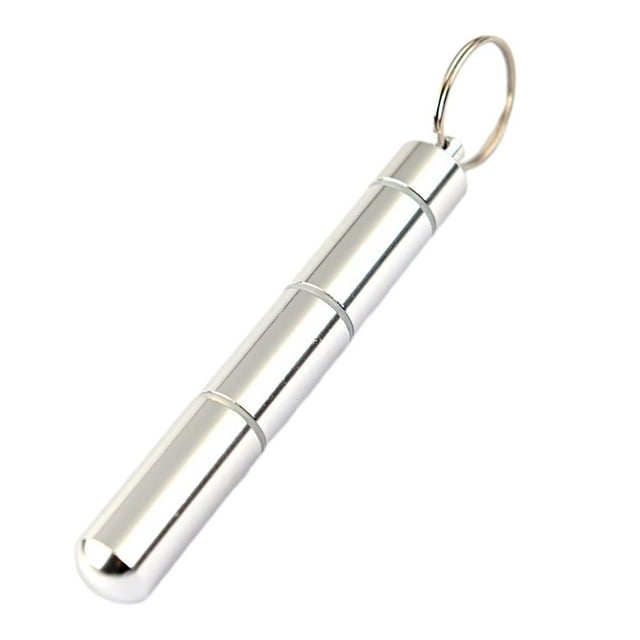 segolike Étui à Pilules Portable Distributeur de Comprimés en Alliage d'Aluminium Taille de Poche Porte-Pilules