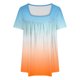 thumbnail image 4 of Blusas de Manga Corta para las Mujeres, Blusa de Camiseta Suelta Casual Hecha de Tela Cómoda para Todo el Uso Diario de Temporada, Blusas para las Mujeres Casual, 4 of 4