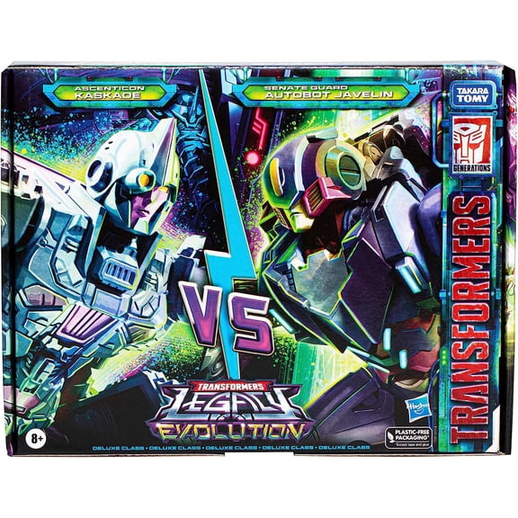 Transformers Legacy Evolution Senate Guard Autobot Javelin & Ascenticon Kaskade Action Figure 2-Pack (Deadeye Duel)