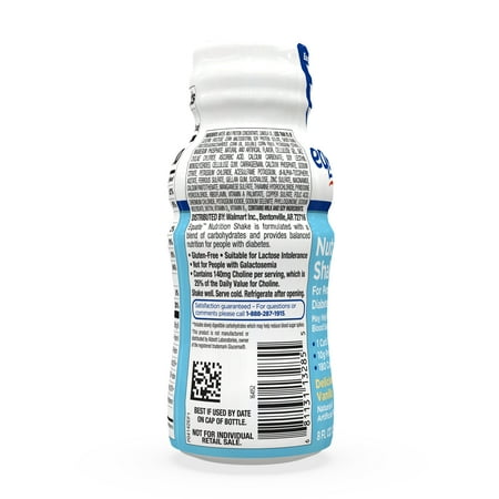 Equate Vanilla Nutrition Shake for People with Diabetes, 6 count