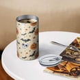 thumbnail image 3 of 20oz Coffee Tumblers Vintage Halloween Icons Pattern Stainless Steel Vacuum Insulated Travel Tumbler Coffee Cups Mug with Lid and Straw with Cleaning Brush for Cold & Hot Drinks, 3 of 5