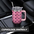 thumbnail image 7 of 40oz Dog Mom Tumbler - Leakproof Travel Coffee Mug with Handle - Cute Puppy Gift for Women Who Love Dogs - Double Wall Stainless, 7 of 7