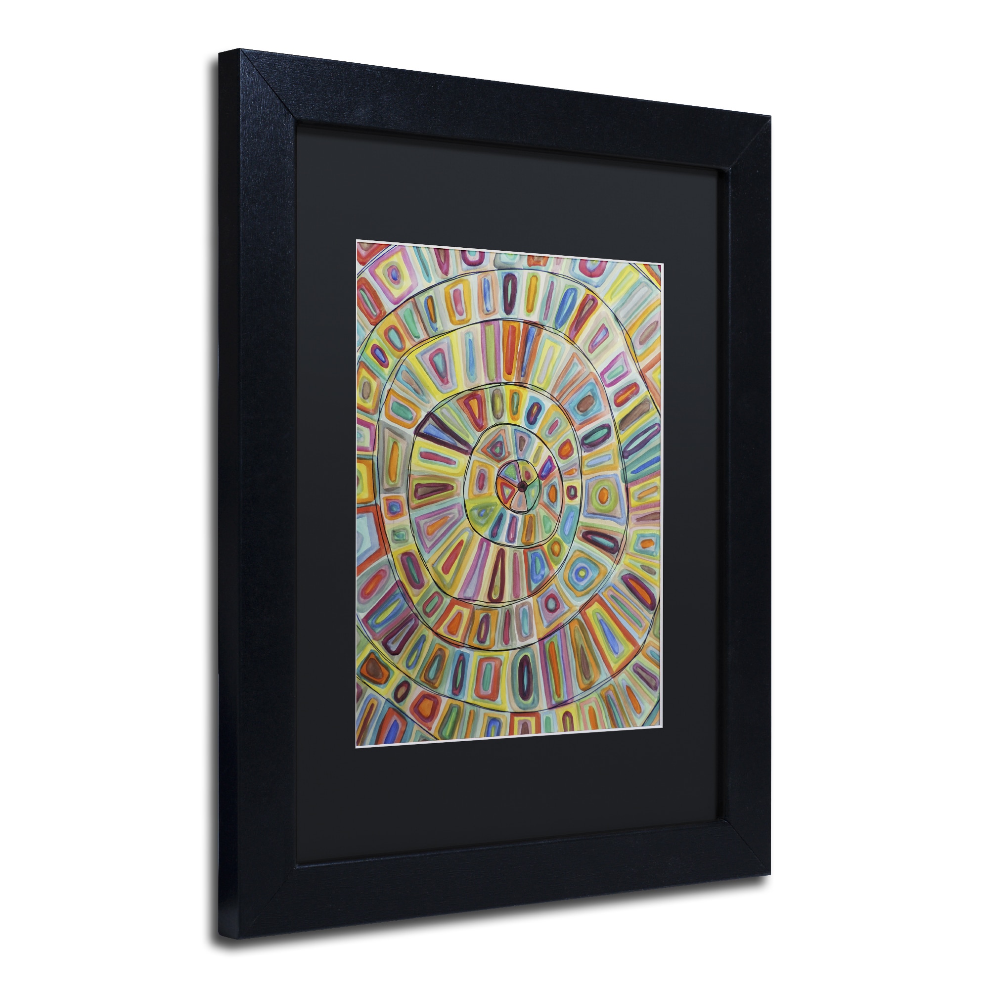 Sylvie Demers 'Ma Cible' Black Matted Framed Art