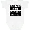 thumbnail image 3 of Inktastic Black History Month Black Pride Today Tomorrow Forever Boys or Girls Baby Bodysuit, 3 of 5