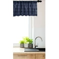 thumbnail image 3 of Ambesonne Abstract Window Valance, Digital Lace Flowers Print, 42" x 12", Indigo and Slate Blue, 3 of 3