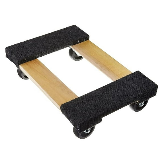 TruePower Mover's Dolly - 1000 lb Capacity, 18x12 Inch Furniture Appliance Dolly, 4 Swivel Casters - Heavy Duty Moving Dolly for Hardwood & Carpet