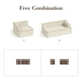 thumbnail image 4 of MF Studio 104.9" Sectional Sofa with Deep Seat, 3-Seater Cloud Modular Couch, No Assembly Required, Beige, 4 of 9