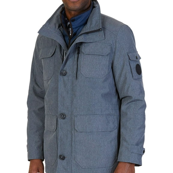 Nautica Mens 2-in-1 Jacket, Blue, Large