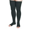 Sigvaris Specialty 553 Secure Unisex Open Toe Thigh Highs w/Sil Band - 30-40 mmH