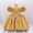 Gold, variant on Zecgelong Elegant Satin Bow Dress For Baby Girls Christening Birthday Party Gown Girls Birthday Dresses Size 18-24 Months Gold