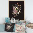 thumbnail image 2 of Designart 'Ancient Floral Summer Wildflowers Arrangement' Traditional Framed Canvas Wall Art Print, 2 of 5
