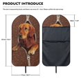 thumbnail image 7 of Uourmeti Front Seat Towel Cover Machine Washable Microfiber, Compatible with Van Truck Seat, for Cars Trucks SUVs, Golden Retriever Design, 7 of 7
