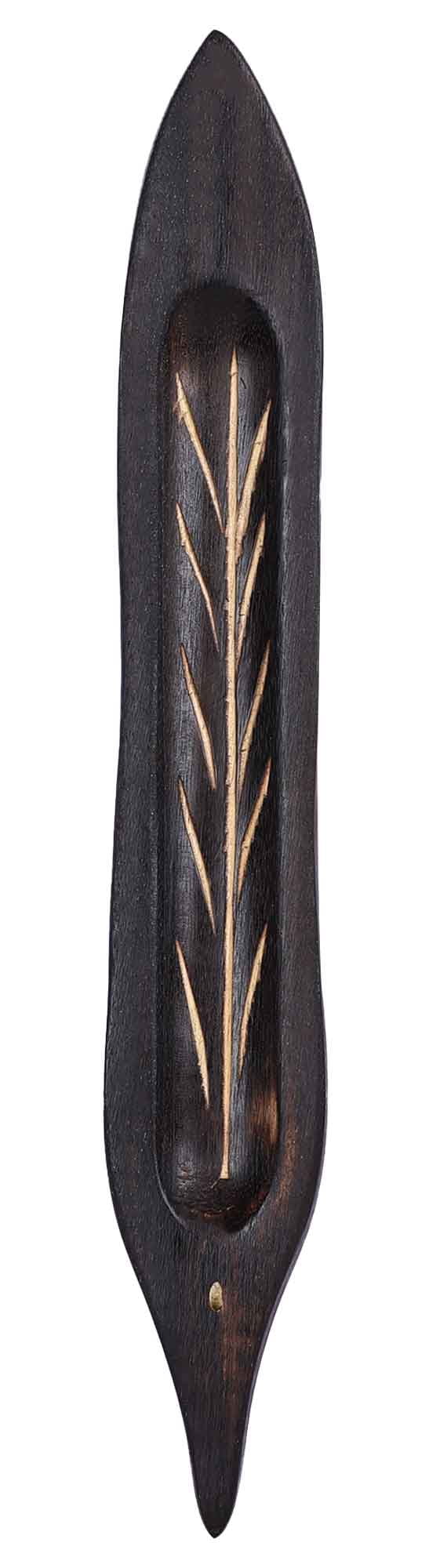 (3 pack) Better Homes & Gardens Wooden Leaf Incense Burner, Brown
