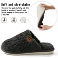 thumbnail image 4 of BERANMEY Cozy Slippers for Women Men Closed Toe Warm Womens Slippers with Fuzzy Lining Plush Soft Cozy House Slippers Shoes Slip-on Non slip Sole Comfortable for Indoor Bedroom Living Room, 4 of 8