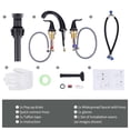 thumbnail image 5 of Wowow 8 in. Widespread Double Handle Bathroom Faucet with Pop Drain and Supply Line in Oil Rubbed Bronze, 5 of 9
