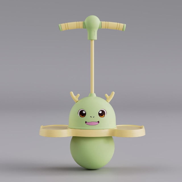 Pogo Ball con mango Pogo Stick, accesorios de trampolín, de equilibrio deportivo, juguete que rebota para juegos en casa, niños al aire lib