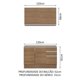thumbnail image 3 of Cocina Integral 120cm Marrón Glamy Madesa 03, 3 of 5