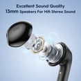 thumbnail image 3 of New Bee Touch Control Wireless Earbud Bluetooth Headphones with HD Dou-Mic, Noise Cancelling Earbuds, 3 of 11
