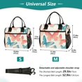 thumbnail image 4 of FORMRS Insulated Lunch Bag Unisex Large Capacity with Shoulder Strap, Watercolor Butterflies, 4 of 6