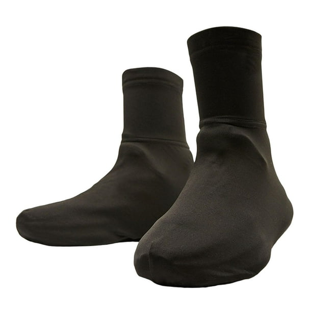 Cubrezapatillas con cierre de cremallera para deportes, unisex, para niños negro grande