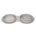 thumbnail image 1 of Cuenco Plegable Para Perros, Cuenco Doble Portátil De Silicona Suave Para Mascotas, Para Acampar, 1 of 7