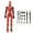 red, variant on T13 Action Figure Titan 13 Action Figure Robot Action Figure3d Printed Action